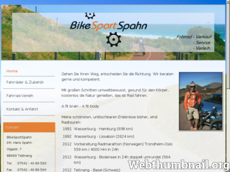 bikesportspahn.de website preview