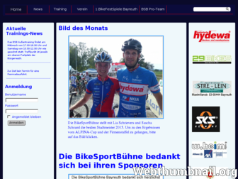 bikesportbuehne.de website preview