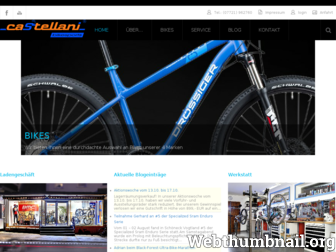 castellani-bikes.de website preview