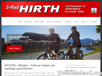 zweirad-hirth.de website preview