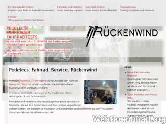 radladenrueckenwind.de website preview