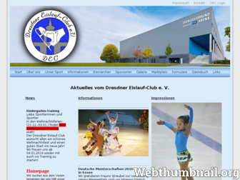 dresdner-eislauf-club.de website preview
