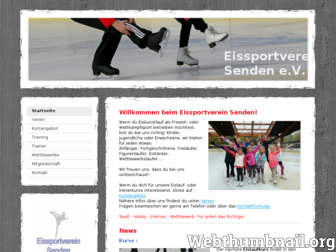 eissportverein-senden.de website preview