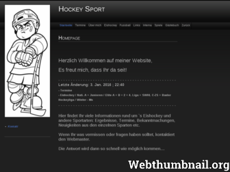 hockey-sport.ch website preview