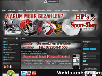 hockey.hps-sport-shop.de website preview