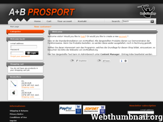 aubprosport.de website preview