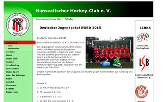 hanseatenhockey.de website preview