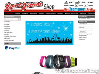 sport-goettert-shop.de website preview