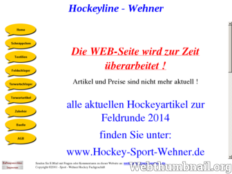 hockeyline-wehner.de website preview