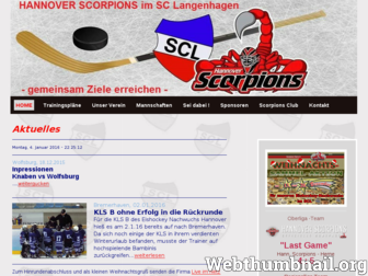 scl-eishockey.de website preview