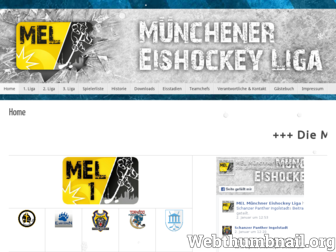 mel-eishockey.de website preview