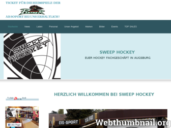 sweephockey.de website preview