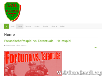 fortuna-inlinehockey.de website preview