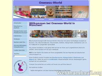 oneness-world.eu website preview