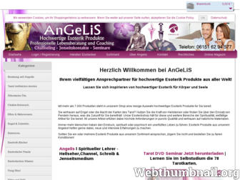 angelis-esoterikshop.de website preview