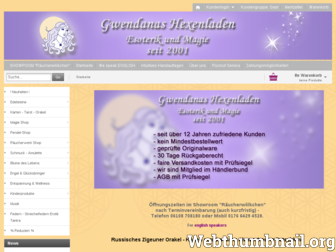 gwendanas-shop.de website preview