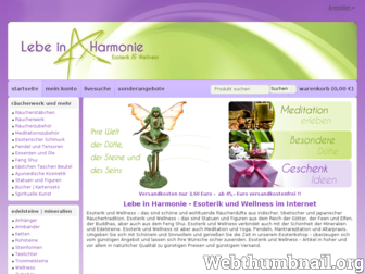 lebe-in-harmonie.de website preview