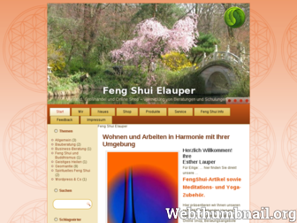 feng-shui-elauper.de website preview