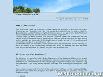 feng-shui-fakten.de website preview
