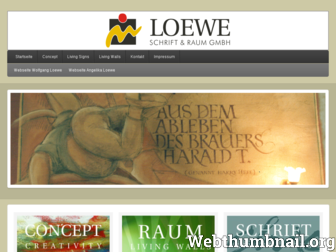 loewe-schrift-raum.de website preview