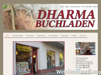 dharma-buchladen.de website preview