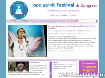 one-spirit-festival.de website preview