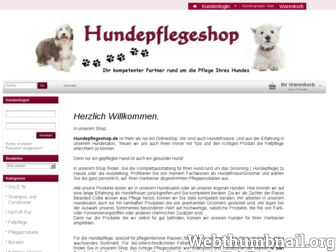 hundepflegeshop.de website preview