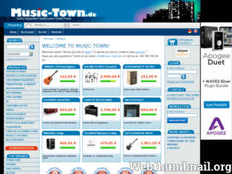 music-town.de website preview