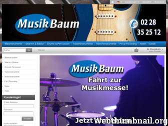 musikbaum.de website preview
