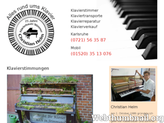 klaviere-helm.de website preview