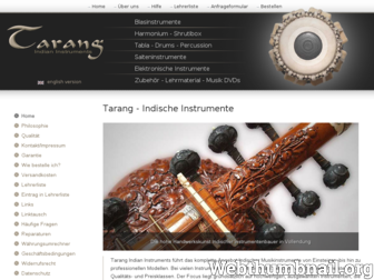 indische-instrumente.de website preview