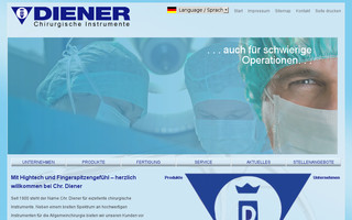 diener-gmbh.de website preview