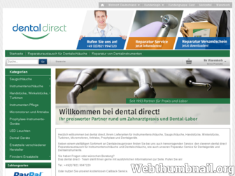 dental-direct-shop.de website preview