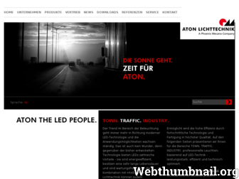 aton-lichttechnik.de website preview