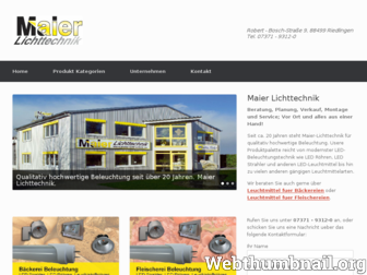 maier-lichttechnik.de website preview