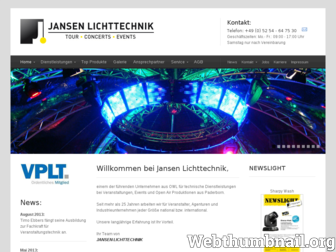 jansen-licht.de website preview