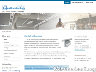 leifeld-licht.de website preview