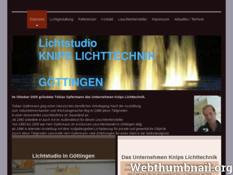 knips-licht.de website preview