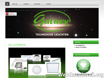 galaxy-lichttechnik.de website preview