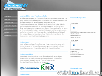 lindner-lichttechnik.de website preview