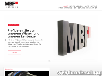 mbf.de website preview