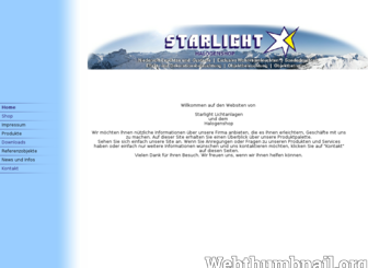 starlight-halogenshop.com website preview