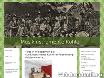 musikinstrumente-kohler.de website preview