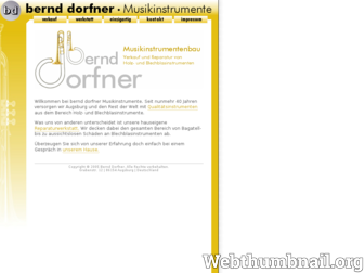 dorfner-musikinstrumente.de website preview