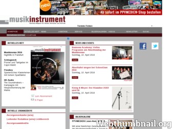 das-musikinstrument.de website preview