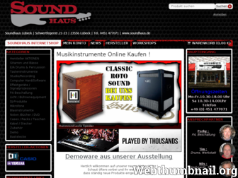 soundhaus.de website preview