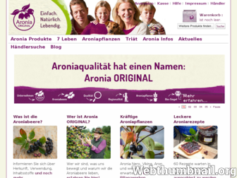 aronia-original.de website preview
