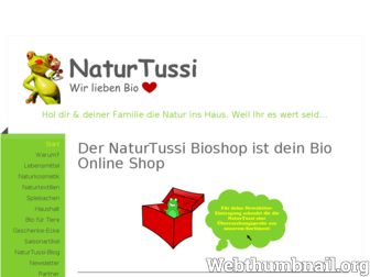 naturtussi.de website preview