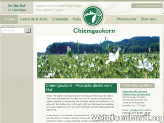 chiemgaukorn.de website preview