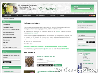 nature-shopping.com website preview
